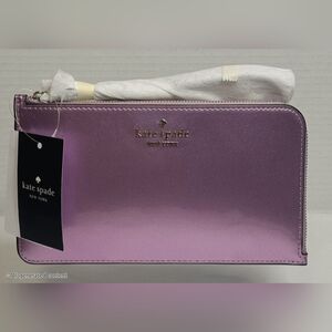 Kate Spade Shimmering Lavender Cosmetic Case